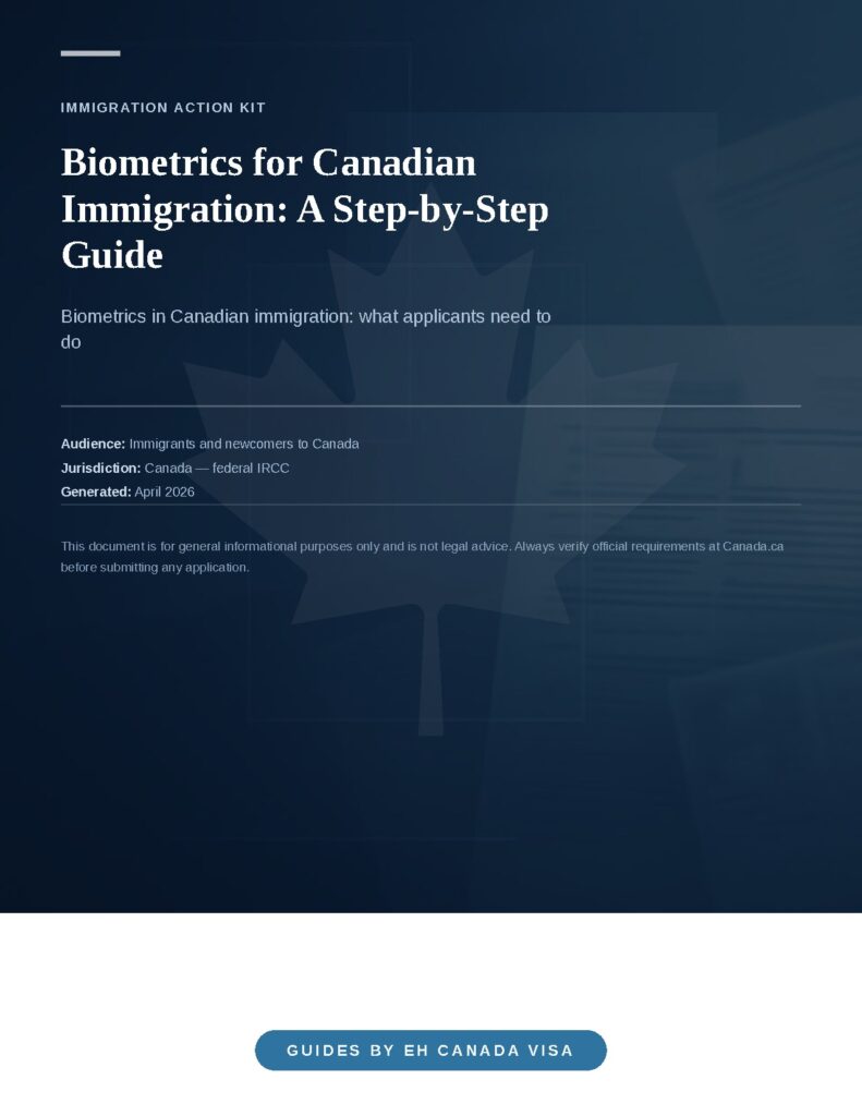 Biometrics for Canadian Immigration: A Starter Guide