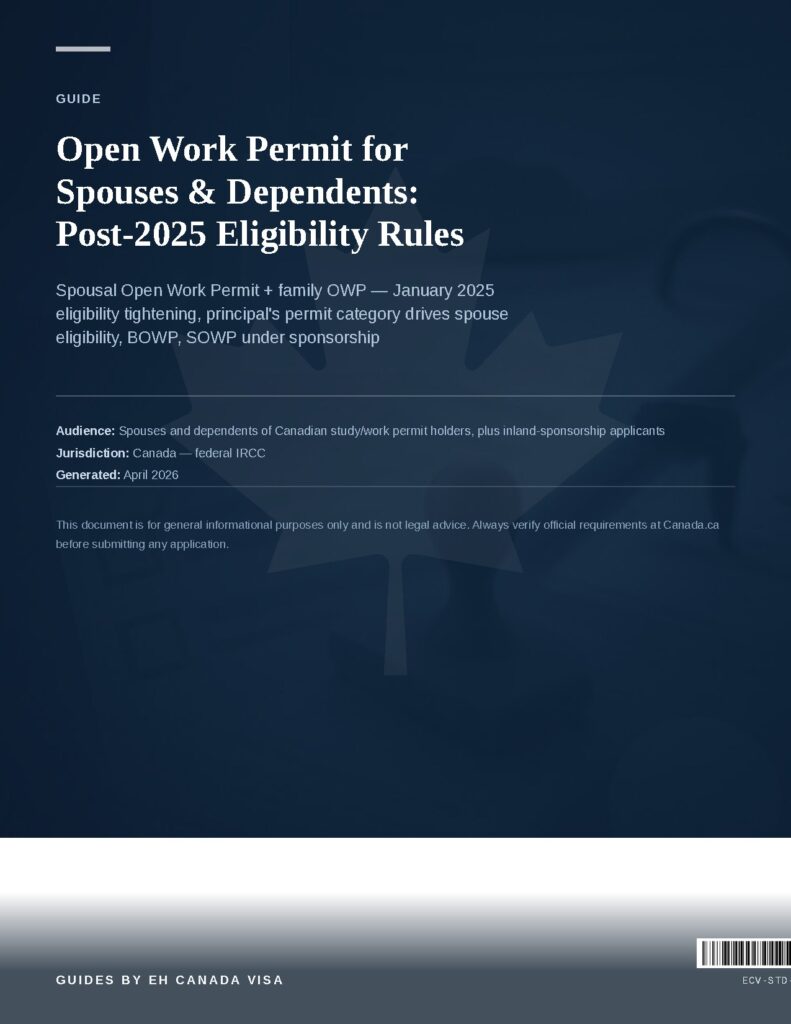 Open Work Permit for Spouses & Dependents: Post-2025 Eligibility Rules