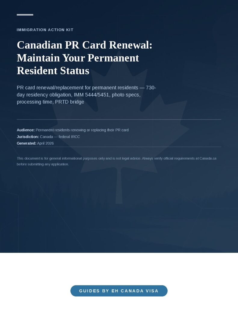 Canadian PR Card Renewal: Maintain Your Permanent Resident Status