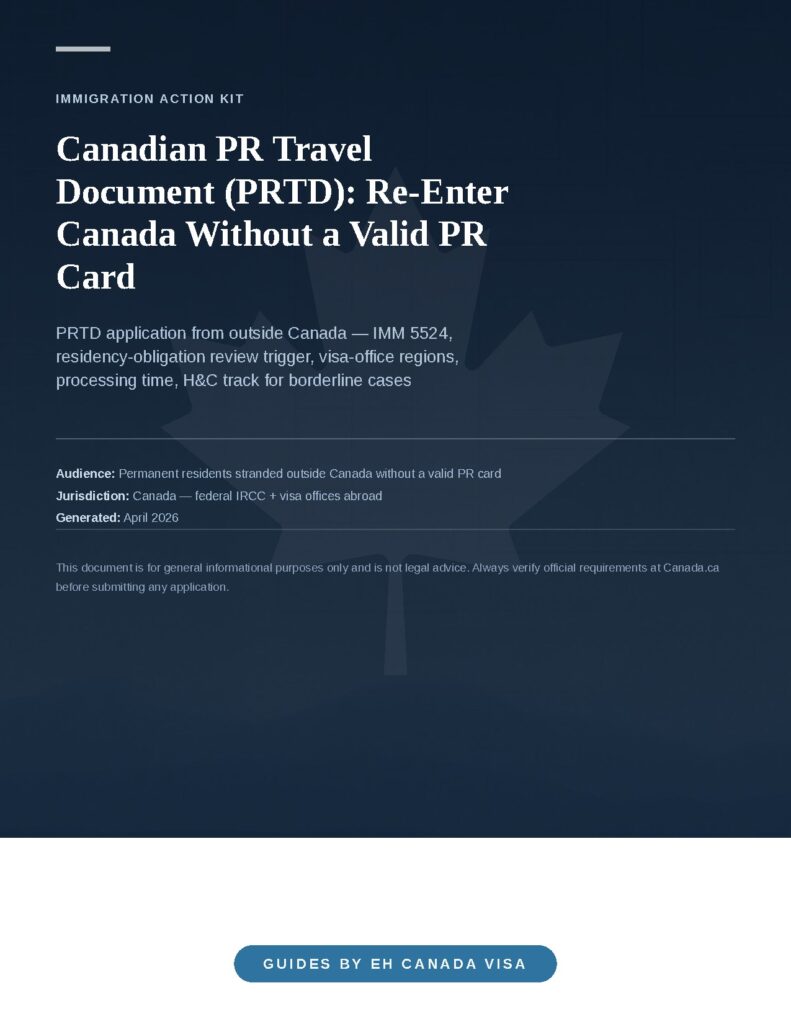Canadian PR Travel Document (PRTD): Re-Enter Canada Without a Valid PR Card