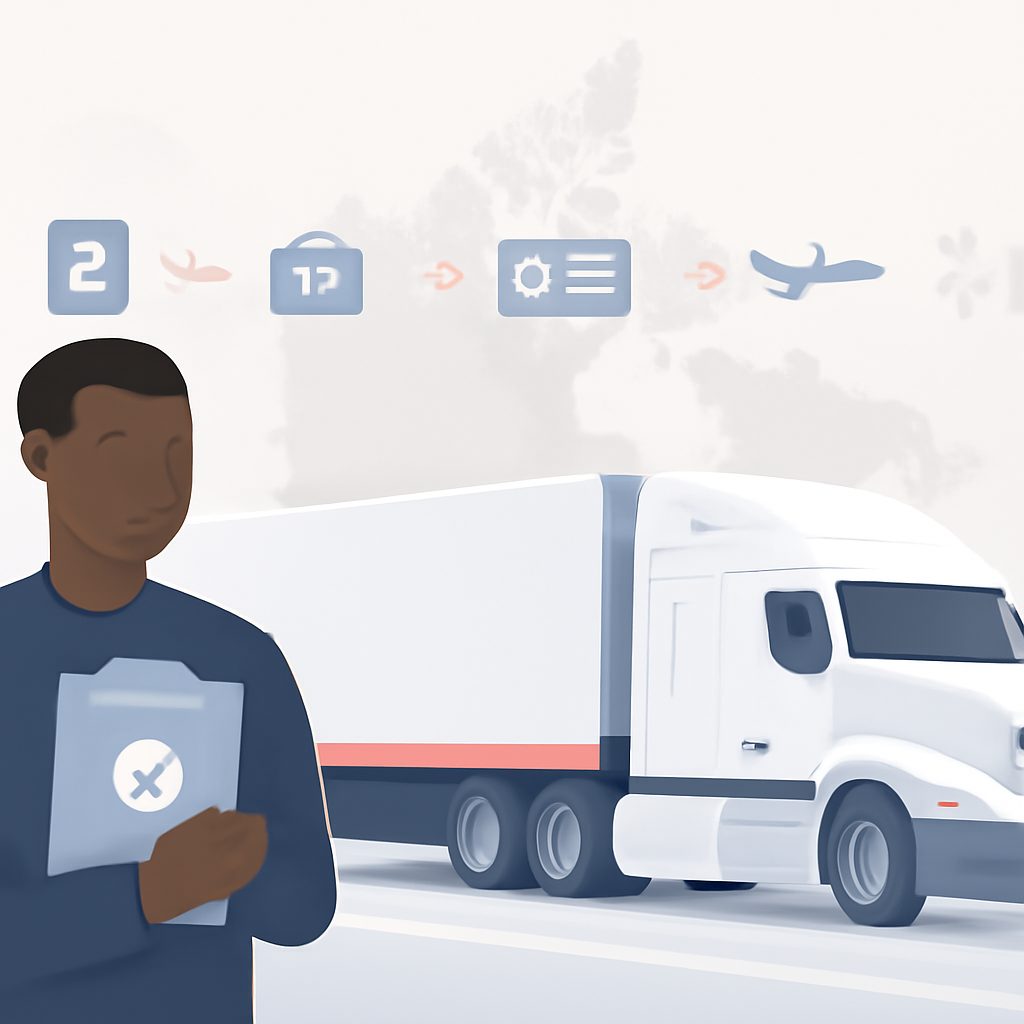 How to immigrate and work as a commercial truck driver in Canada: the current steps and permit rules