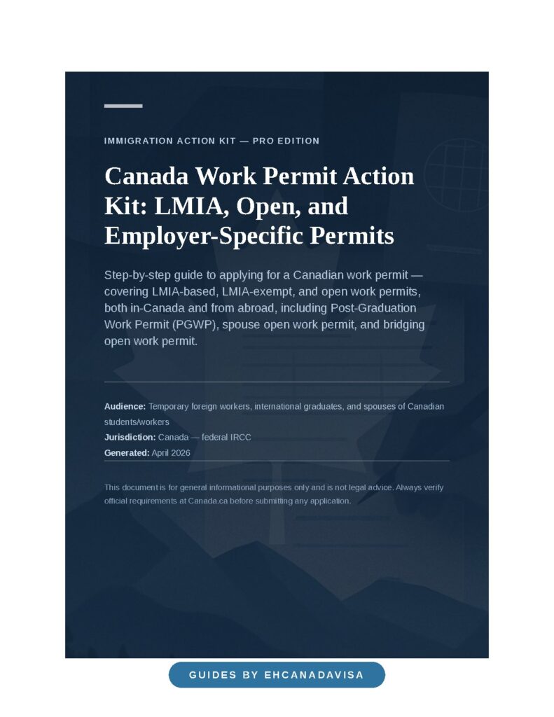 Canada Work Permit Action Kit: LMIA, Open, Employer-Specific