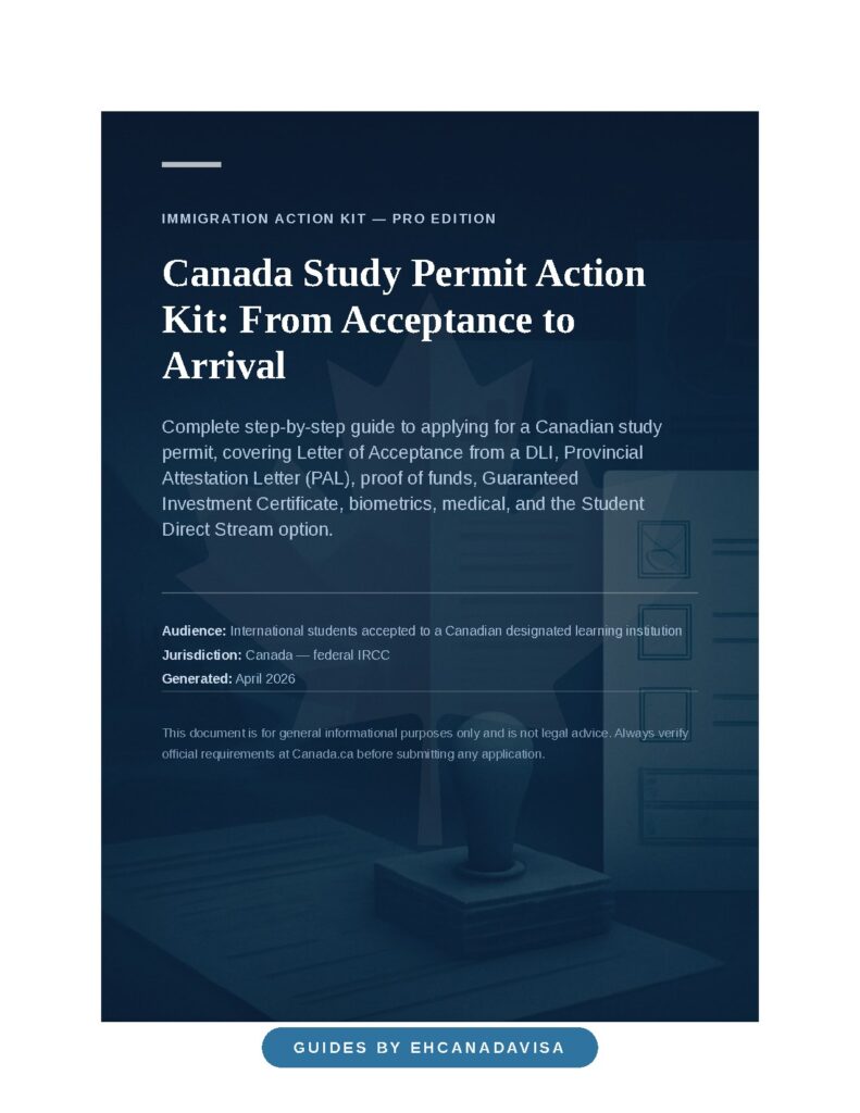 Canada Study Permit Action Kit: From Acceptance to Arrival