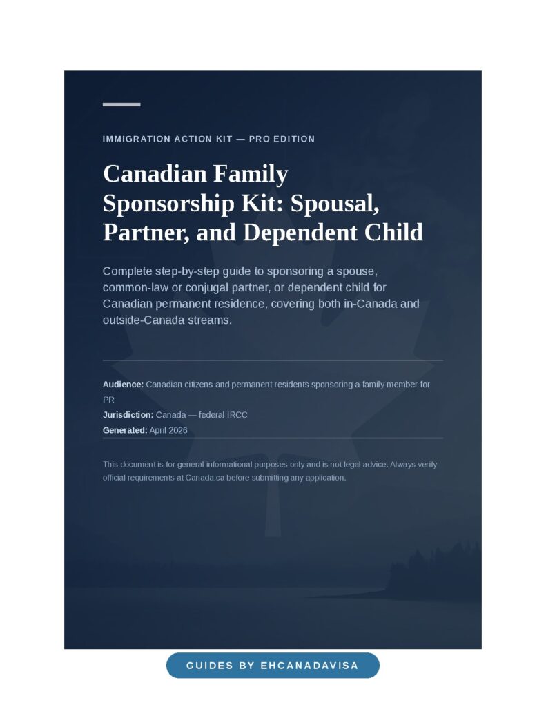 Canadian Family Sponsorship Kit: Spousal/Partner & Dependent Child