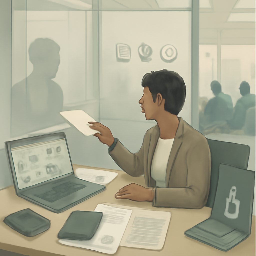 Illustration of Canadian academic and research workers, including professor, scientist, and postdoctoral researcher.
