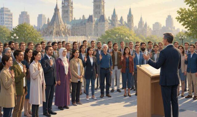 52 new citizens take oath in Ottawa on Canada Day with Minister Diab
