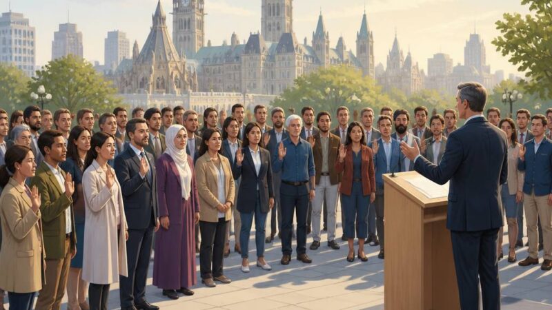 52 new citizens take oath in Ottawa on Canada Day with Minister Diab